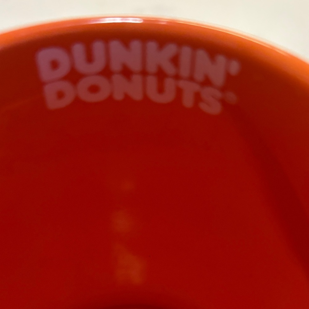Dunkin' White and Orange Coffee Mug - Picture 2 of 3
